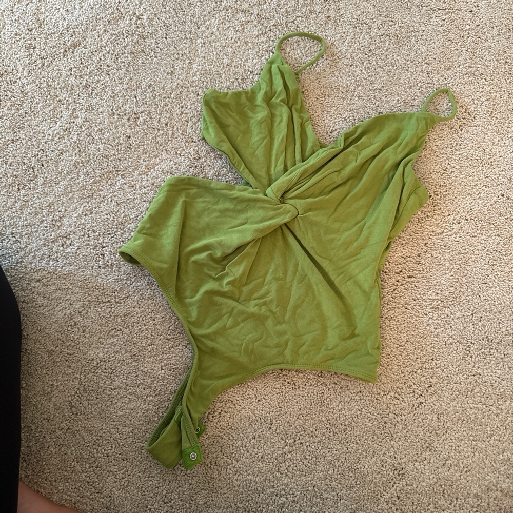 Astr Olive Green Bodysuit